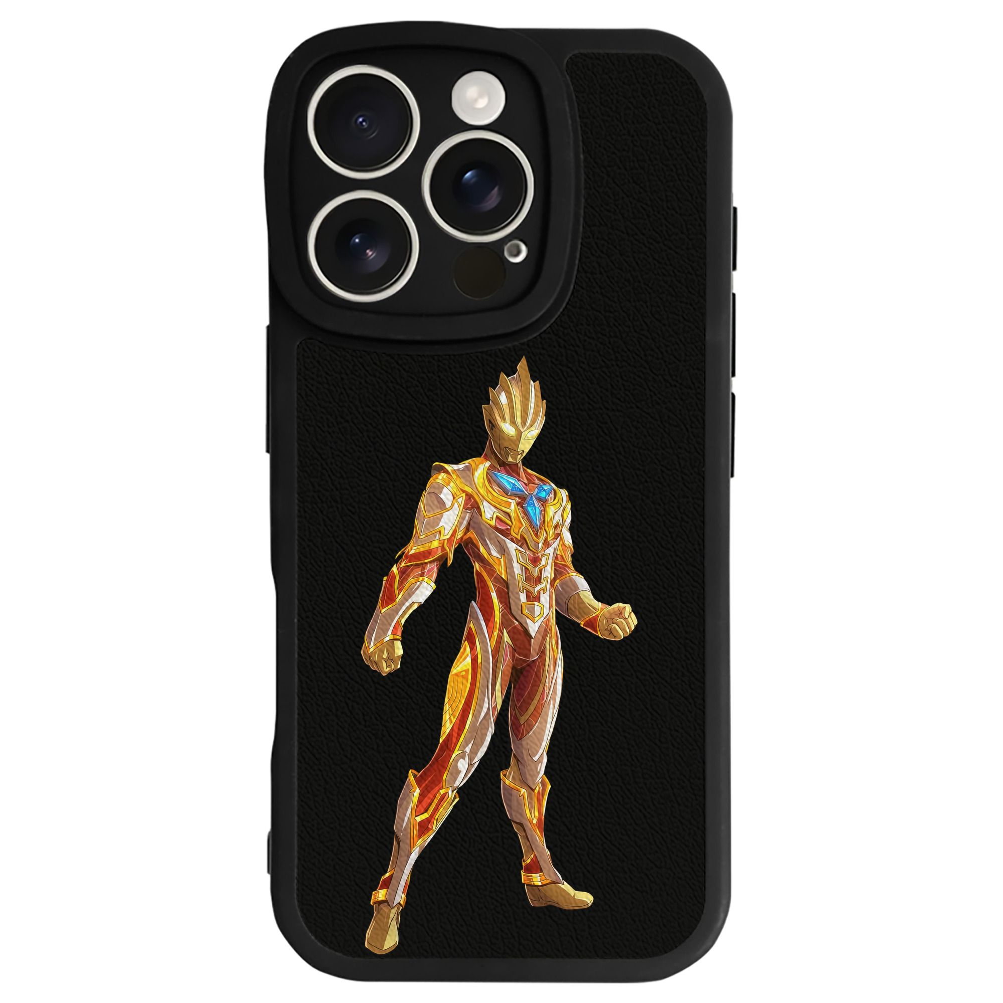 （画像用） ウルトラマン Ultraman 【iPhone 16シリーズ対応】シリコンスマホケース（レザー調） 材質：シリコン